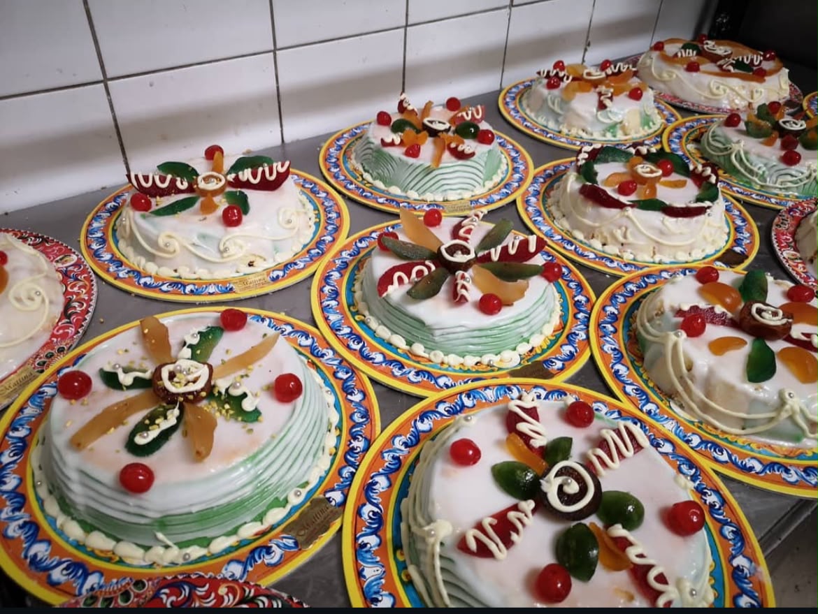 Cassata siciliana artigianale della Pasticceria Mattina